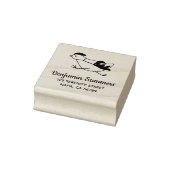 Tiny Ninja Taming Running Chicken Adresse 2 Gummistempel (Stempel)