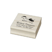 Tiny Ninja Taming Running Chicken Adresse 2 Gummistempel (Stempel)