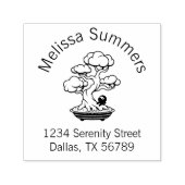 Tiny Ninja und Bonsai Tree Adresse 2 Permastempel (Design)