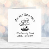 Tiny Ninja und Bonsai Tree Adresse 2 Permastempel