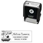 Tiny Ninja und Bonsai Tree Adresse 4 Permastempel (Beispiel)