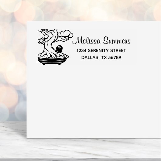 Tiny Ninja und Bonsai Tree Adresse 4 Permastempel