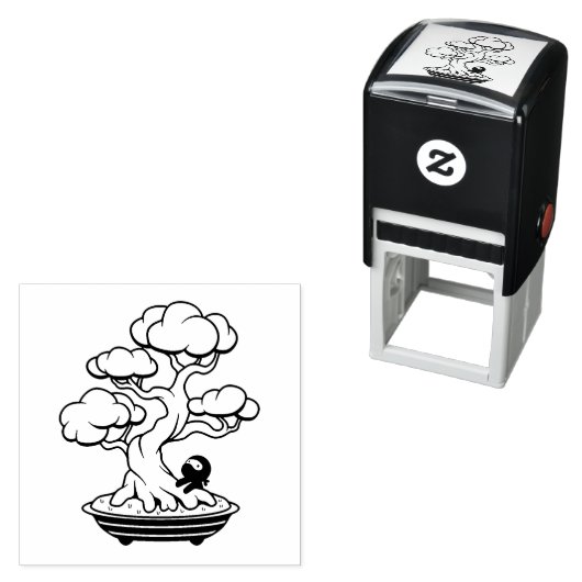 Tiny Ninja und Bonsai Tree Permastempel (Beispiel)