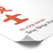 Tiny Ninja Warrior Poster (Ecke)