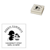 Tiny Ninja Watering Bonsai Tree Arch Address Gummistempel (Stempel)