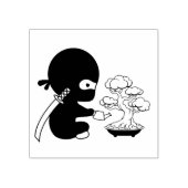 Tiny Ninja Watering Bonsai Tree Gummistempel (Prägung)