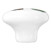 Tiny Ninja Watering Bonsai Tree Keramikknauf (Seitenansicht)