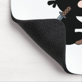 Tiny Ninja Watering Bonsai Tree Mousepad (Ecke)