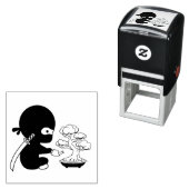 Tiny Ninja Watering Bonsai Tree Permastempel (Beispiel)