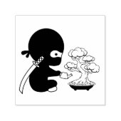 Tiny Ninja Watering Bonsai Tree Permastempel (Design)