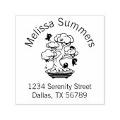 Tiny Ninjas in Bonsai Tree Arch-Adresse Permastempel (Design)