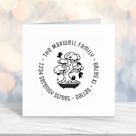 Tiny Ninjas in Bonsai Tree Familienadresse Runde 3 Permastempel