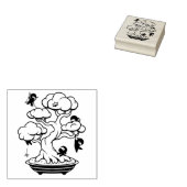 Tiny Ninjas in Bonsai Tree Gummistempel (Stempel)
