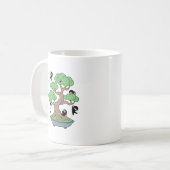 Tiny Ninjas in Bonsai Tree Kaffeetasse (Vorderseite Links)