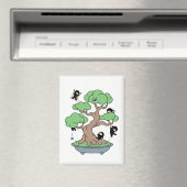 Tiny Ninjas in Bonsai Tree Magnet (In Situ (Geschirrspüler))