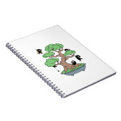 Tiny Ninjas in Bonsai Tree Notizblock (Rechte Seite)