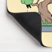 Tiny Ninjas in Bonsai Tree on Yellow Mousepad (Ecke)