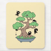 Tiny Ninjas in Bonsai Tree on Yellow Mousepad (Vorne)