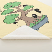 Tiny Ninjas in Bonsai Tree on Yellow Sherpadecke (3/4)