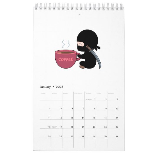 Tiny Ninjas Kalender (Jan 2026)