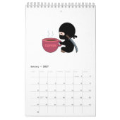 Tiny Ninjas Schlicht White Kalender (Jan 2027)