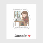 Tiny North Pole Home Office – Funny Christmas Aufkleber (Blatt)