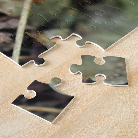 Tiny Orange Wild Mushrooms Nature Puzzle (Seite)