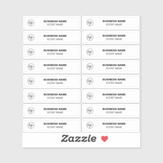 Tiny Parfüm Beispiel Labels 0,5 x 1,8 (Blatt)