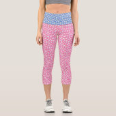Tiny Pastel Hearts Capri Leggings (Vorderseite)