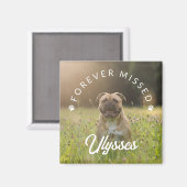 Tiny Paw Prints für immer fehlendes Foto Magnet (Vorderseite/Rückseite)