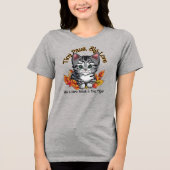 Tiny Paws, Big Liebe (Adoptier a Kitten) Tri-Blend Shirt (Vorderseite)