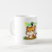 Tiny Paws, Big Roar Kaffeetasse (Vorderseite Links)