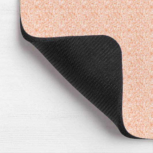 Tiny Peach Squares Mousepad (Ecke)