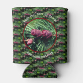 Tiny Pinecones Natur Personalisiert Dosenkühler (Rückseite)