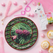 Tiny Pinecones Personalisiertes Party Pappteller (Party)
