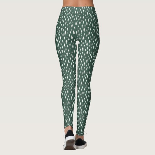 Tiny Pines | Hunter Green Holiday Leggings (Rückseite)