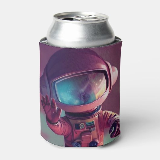 Tiny Pink Alien Dosenkühler (Kanne Vorderseite)