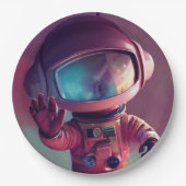 Tiny Pink Alien Pappteller (Vorderseite)