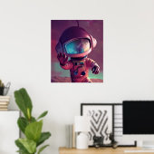 Tiny Pink Alien Poster (Heimbüro)