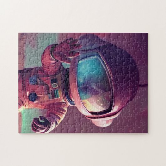 Tiny Pink Alien Puzzle (Horizontal)