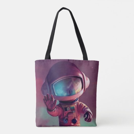 Tiny Pink Alien Tasche (Rückseite)
