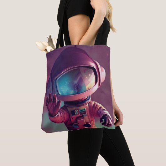 Tiny Pink Alien Tasche (Von Nahem)