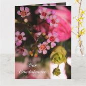 Tiny Pink Bloms Karte (Gelbe Blume)