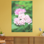Tiny Pink Bloms Leinwanddruck (Insitu (Wohnzimmer))