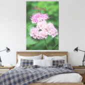 Tiny Pink Bloms Leinwanddruck (Insitu (Schlafzimmer))