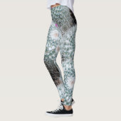 Tiny Pink Blume Cactus Pflanze Leggings (Links)