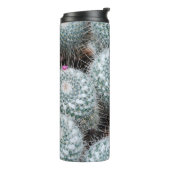Tiny Pink Blume Cactus Pflanze Thermosbecher (Nach links gedreht)
