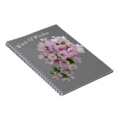 Tiny Pink Floret Spiral Notebook Notizblock (Rechte Seite)