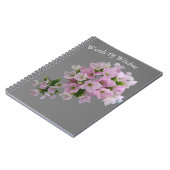 Tiny Pink Floret Spiral Notebook Notizblock (Linke Seite)