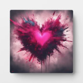 Tiny Pink Heart Fotoplatte (Vorderseite)